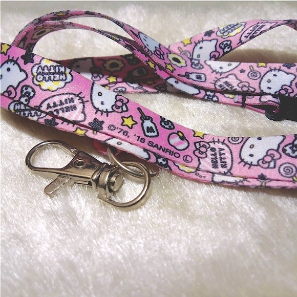 Hello Kitty Accessories - HELLO KITTY KEY OR BUS PASS LANYARD